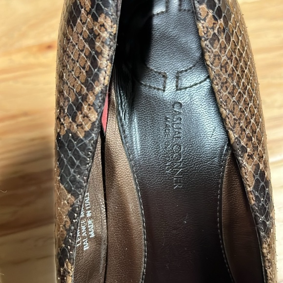 Leather Pumps with Snakeskin Appearance! - Picture 3 of 6